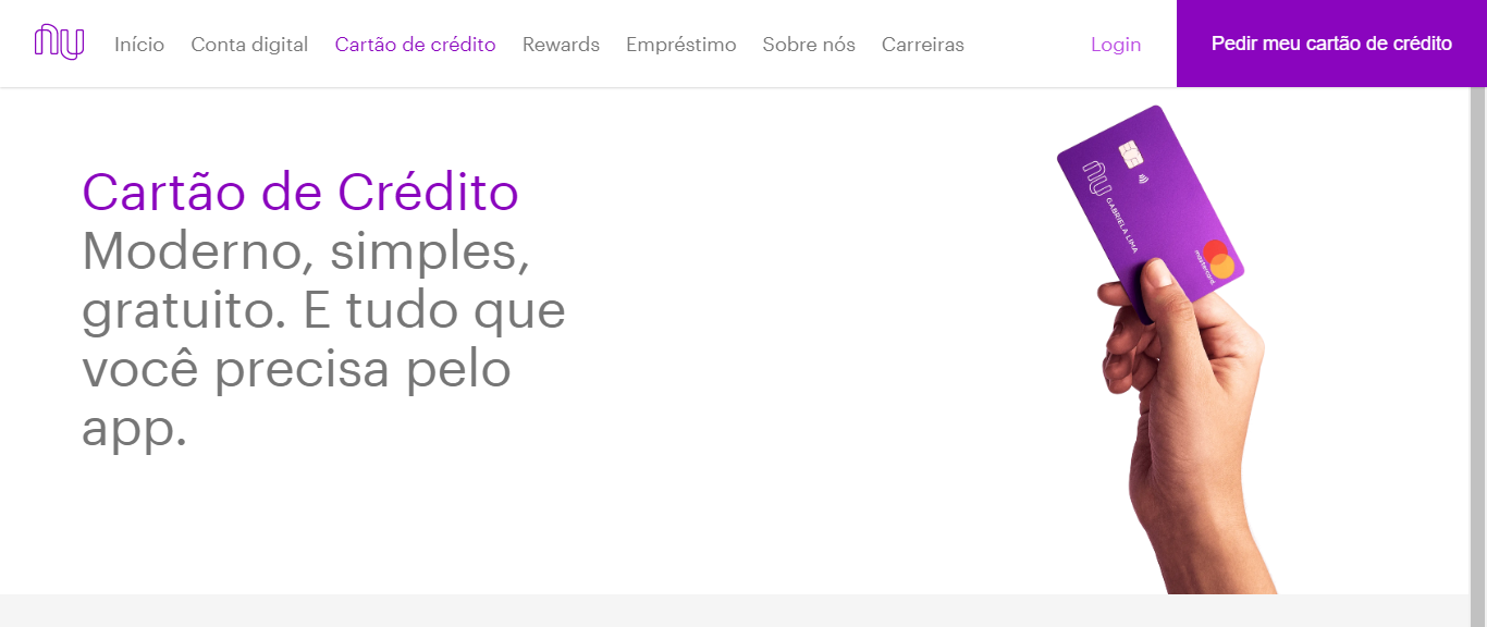 Cartão de crédito Nubank