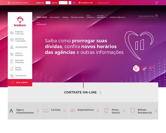 Banco Bradesco - Abre uma conta no Bradesco