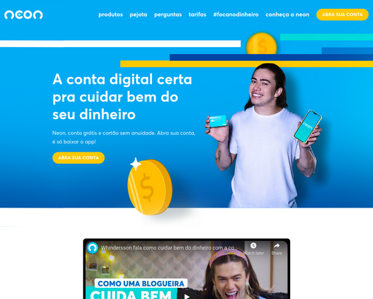 Banco digital Neon | Abra a sua conta digital na Neon