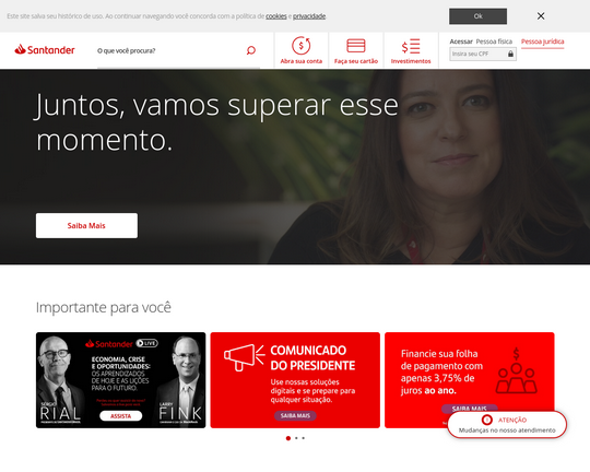 Banco Santander: A sua melhor opção.