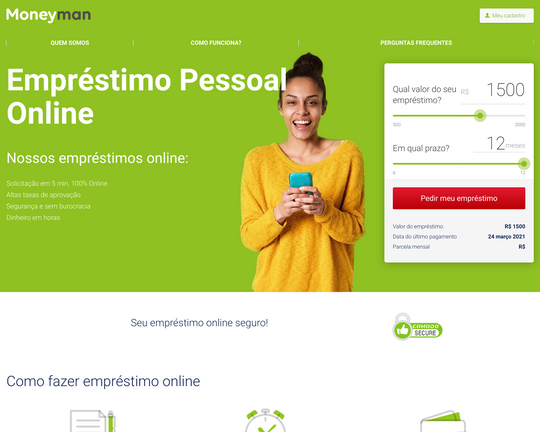 Moneyman Empréstimo Pessoal Online