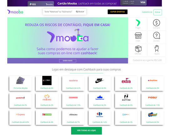 Mooba Cartão de Crédito com Cashback
