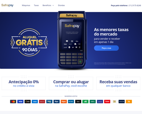Máquina de Cartão do SafraPay