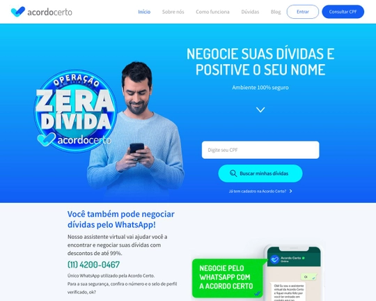 Acordo Certo - Quite sua dívida