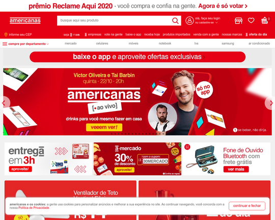 Americanas - Cartão de Credito para Loja Americanas
