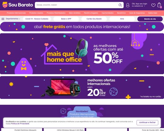 Sou Barato - A maior loja outlet da Internet Logo
