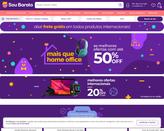 Sou Barato - A maior loja outlet da Internet