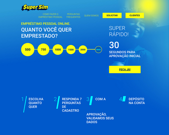 Empréstimo pessoal online SuperSim Logo